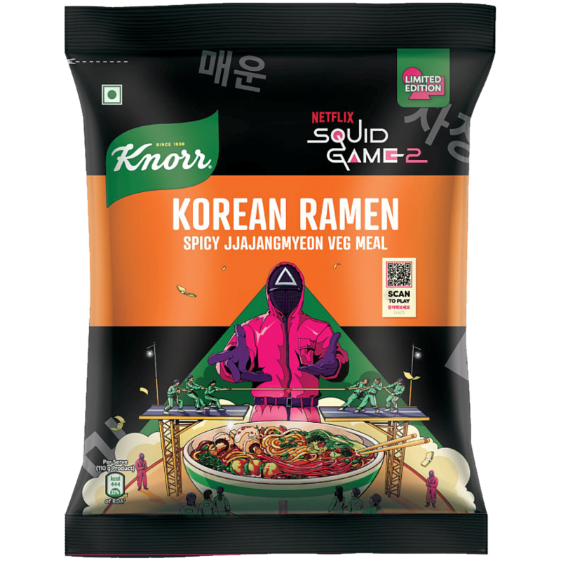 Knorr Korean Ramen Spicy Jjajangmyeon Veg Noodles 110g