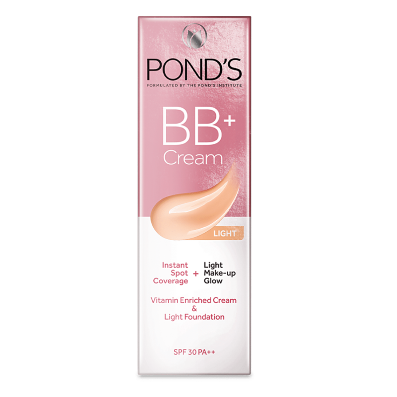 Ponds BB+ Cream Vitamin Enriched Cream & Light Foundation - SPF 30 PA++, 18g