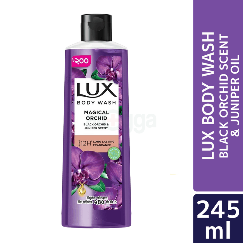 Lux Body Wash Black Orchid Scent & Juniper Oil 245ml