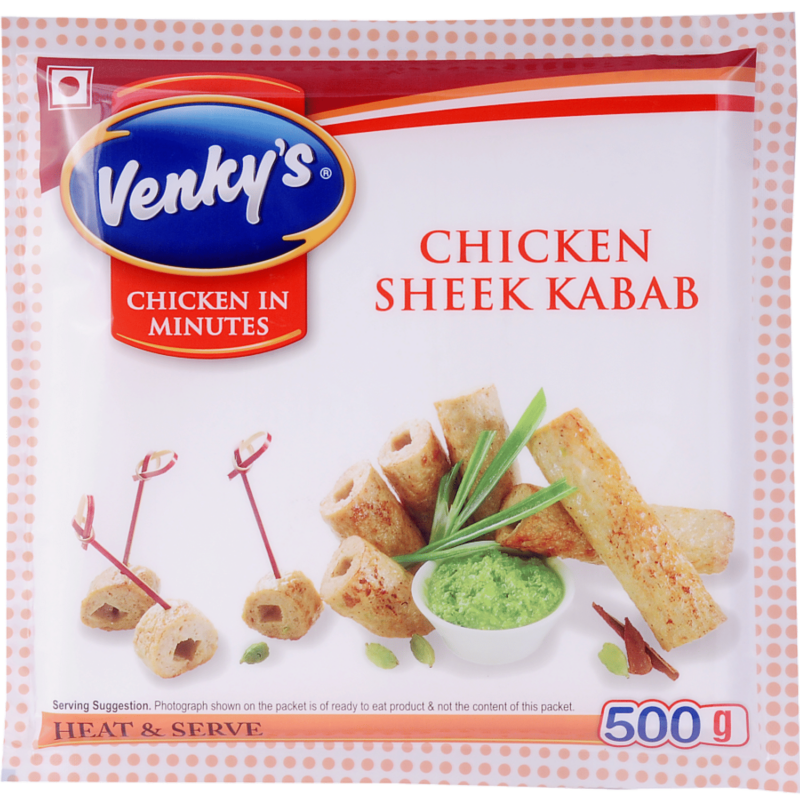 Venkys Chicken Sheek Kabab 500g