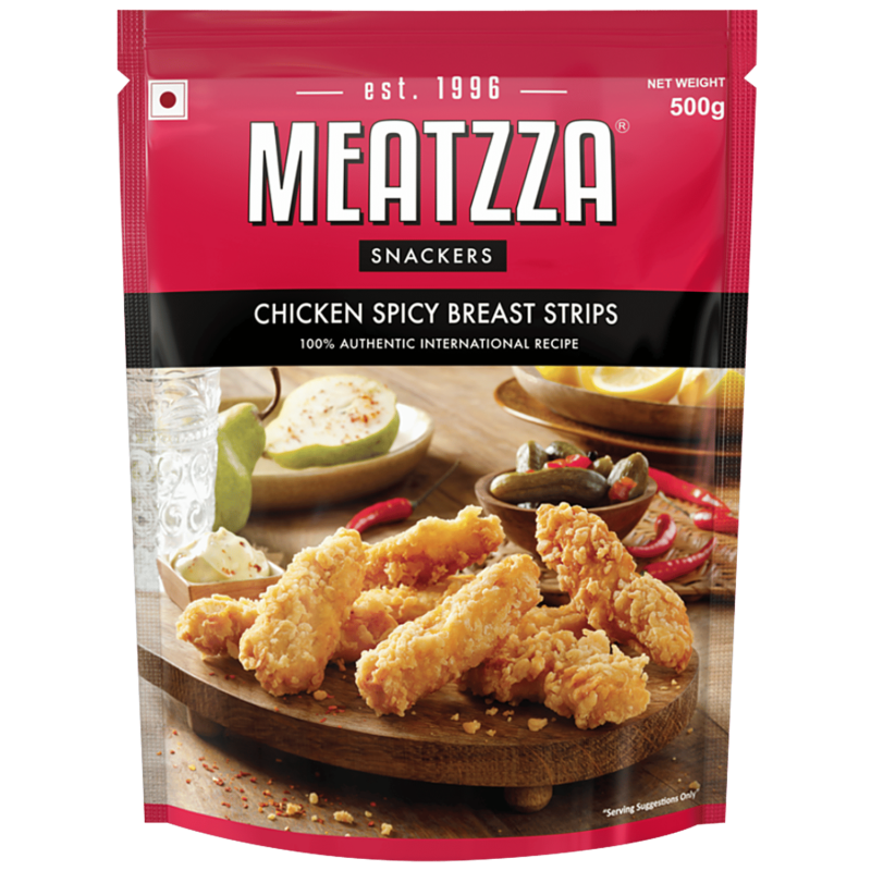 Meatzza Chicken Spicy Breast Strips 500g