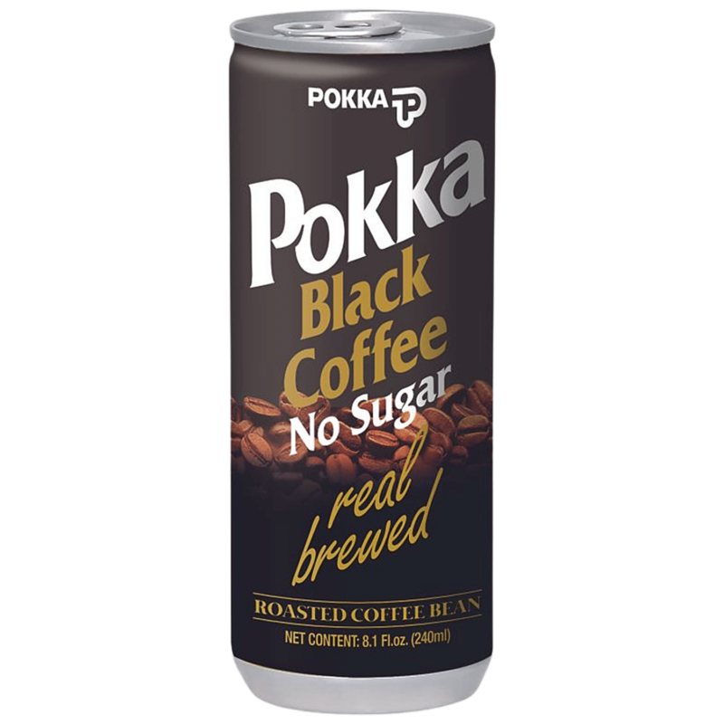 Pokka Black Coffee Drink No Sugar 240 ml