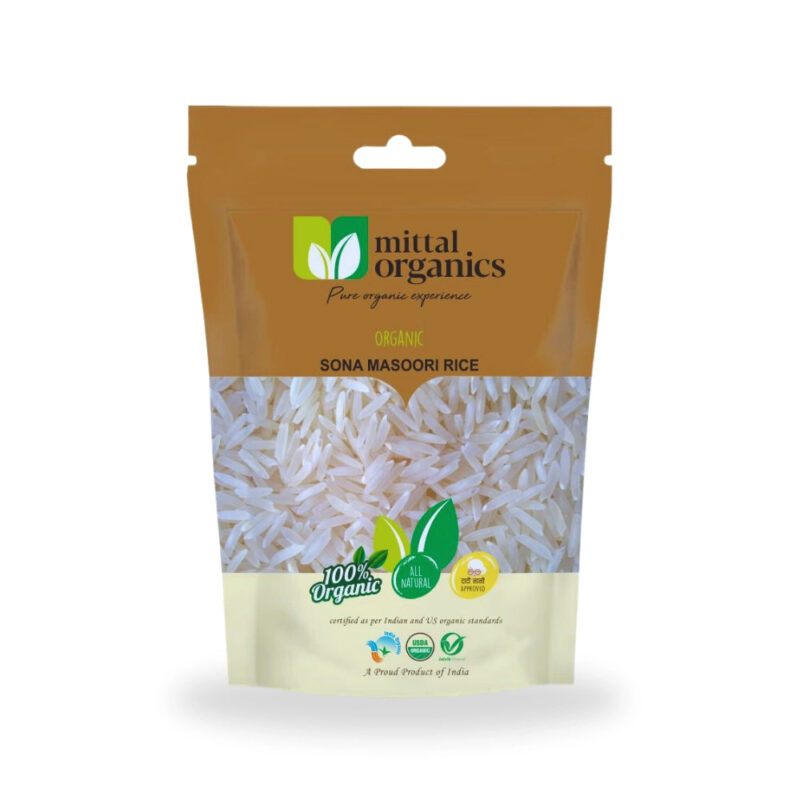 Mittal Organics Sona Masoori Rice White 500g