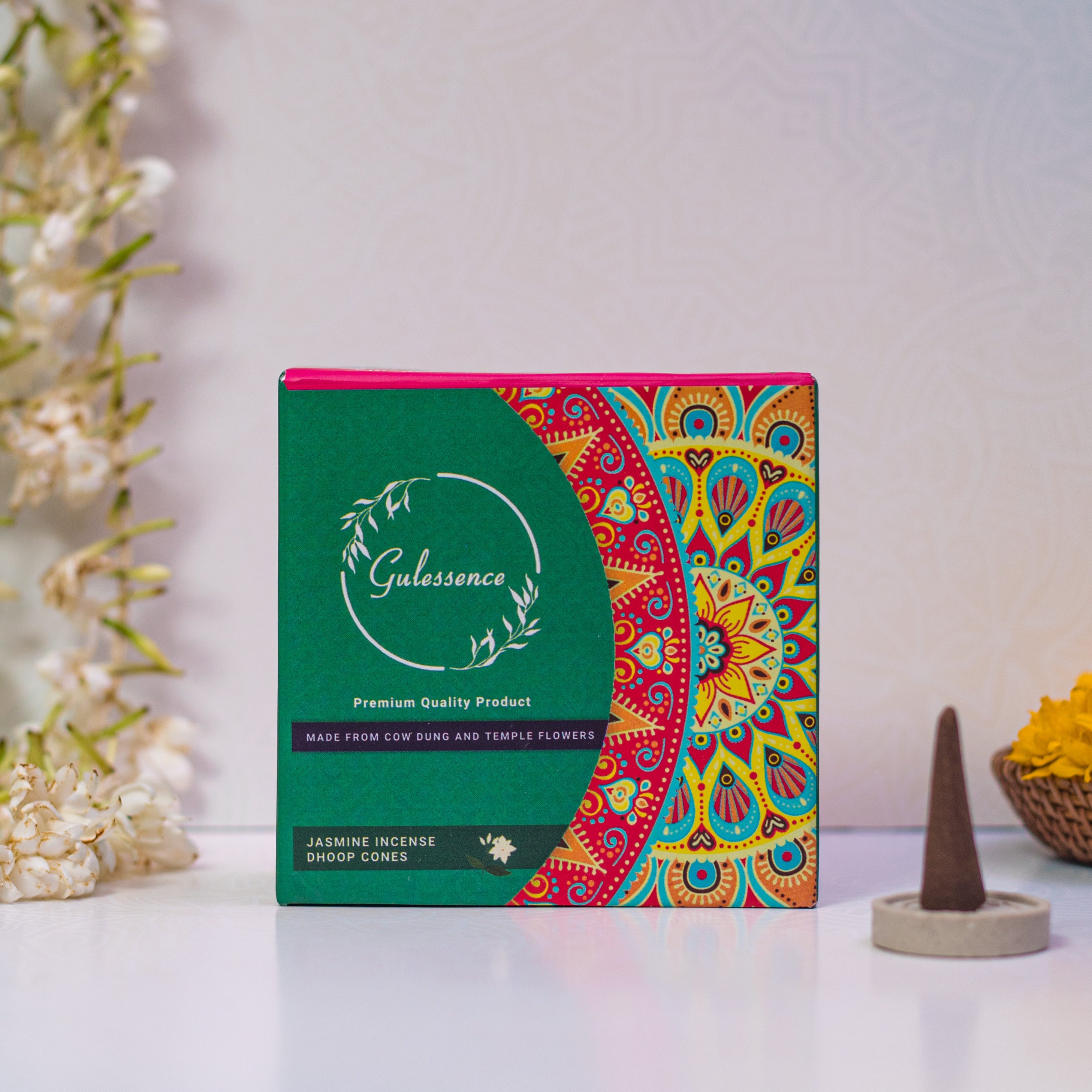 Gulessence Jasmine Dhoop Cones 60g (40 Cones)
