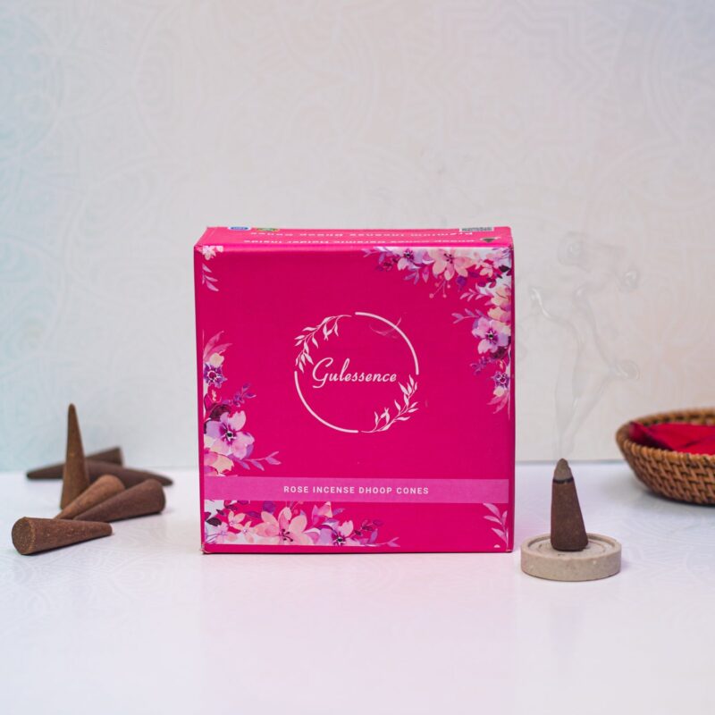 Gulessence Rose Dhoop Cones 60g (40 Cones)