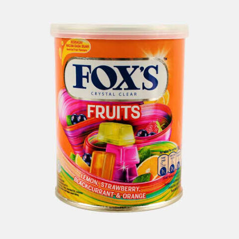 Fox Fruits Flavored Candy Lemon,Strawberry Blackcurrent & Orange 180g