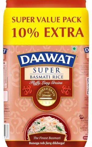 Daawat Super Basmati Rice 1kg + 100g free