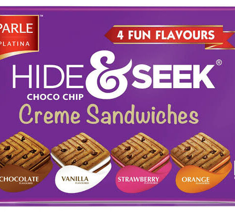 Parle Hide & Seek Choco Chip Creme Sandwiches Biscuit 400g