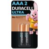 Duracell Ultra AAA Alkaline Battery - 2 Pcs