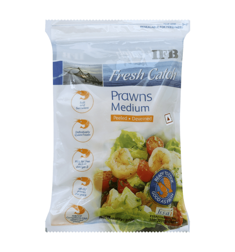 IFB Fresh Catch Prawns Medium 200g