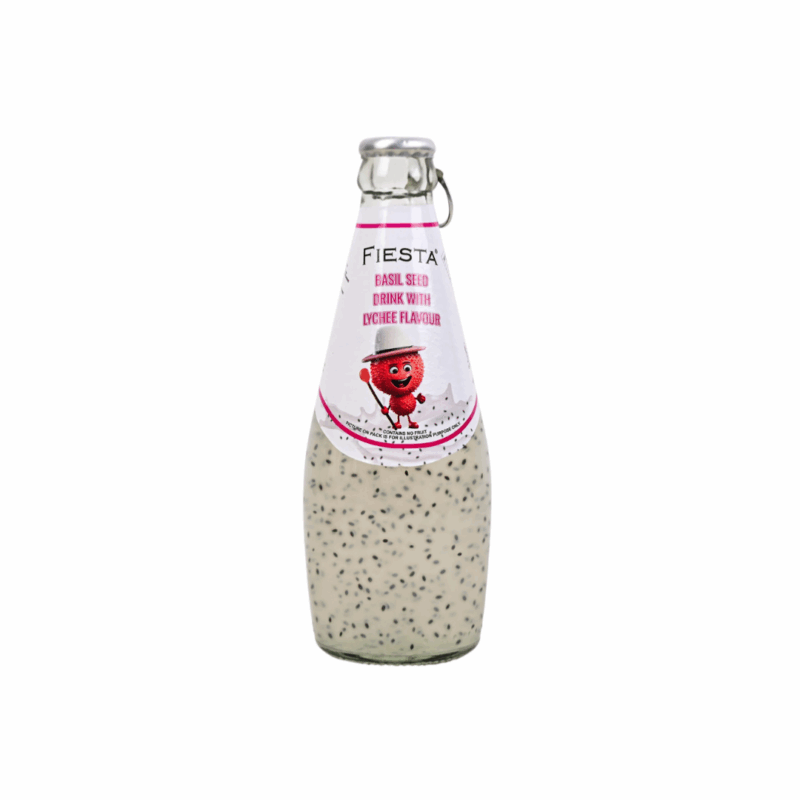 Fiesta Basil Seed Drink with Lychee flavour 290 ml