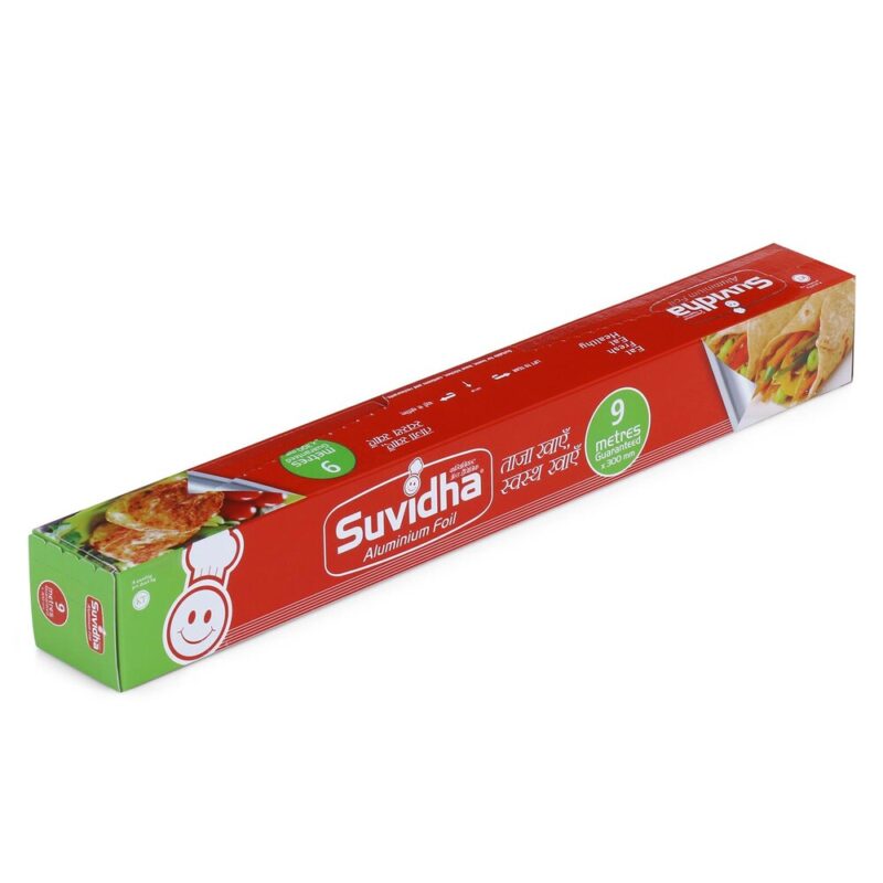 Suvidha Aluminium Foil for Kitchen 9 metres Guaranted × 300mm